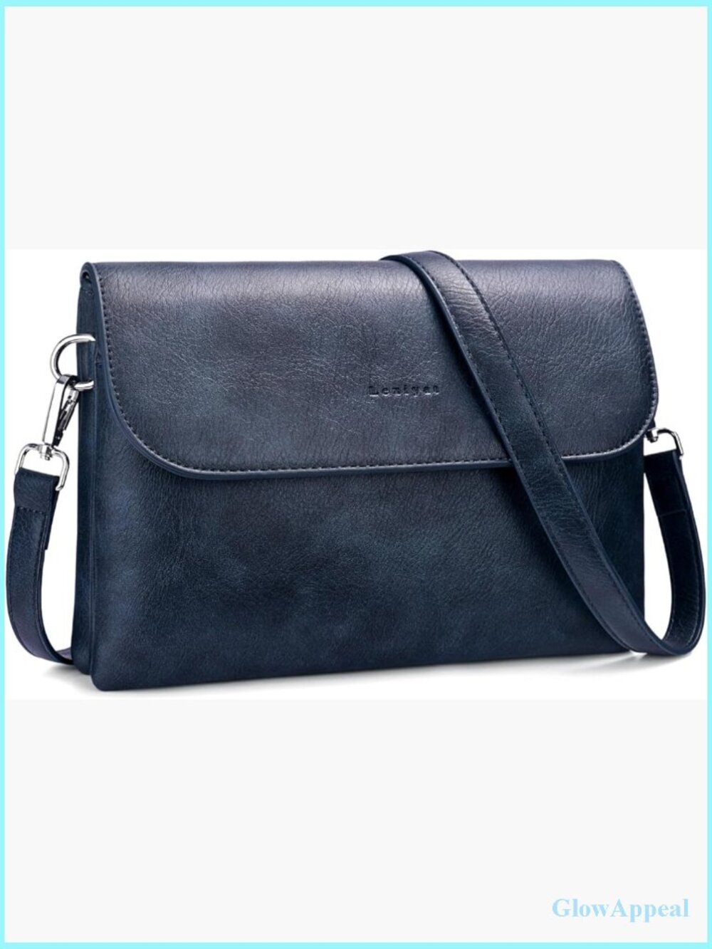 Vegan Leather Crossbody Bag with RFID Blocking